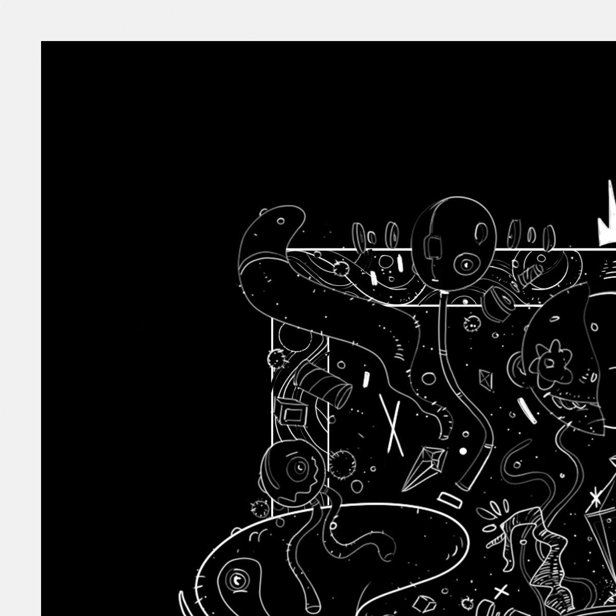 The Keeper of Curiosity - Limited Edition Print (Black version)