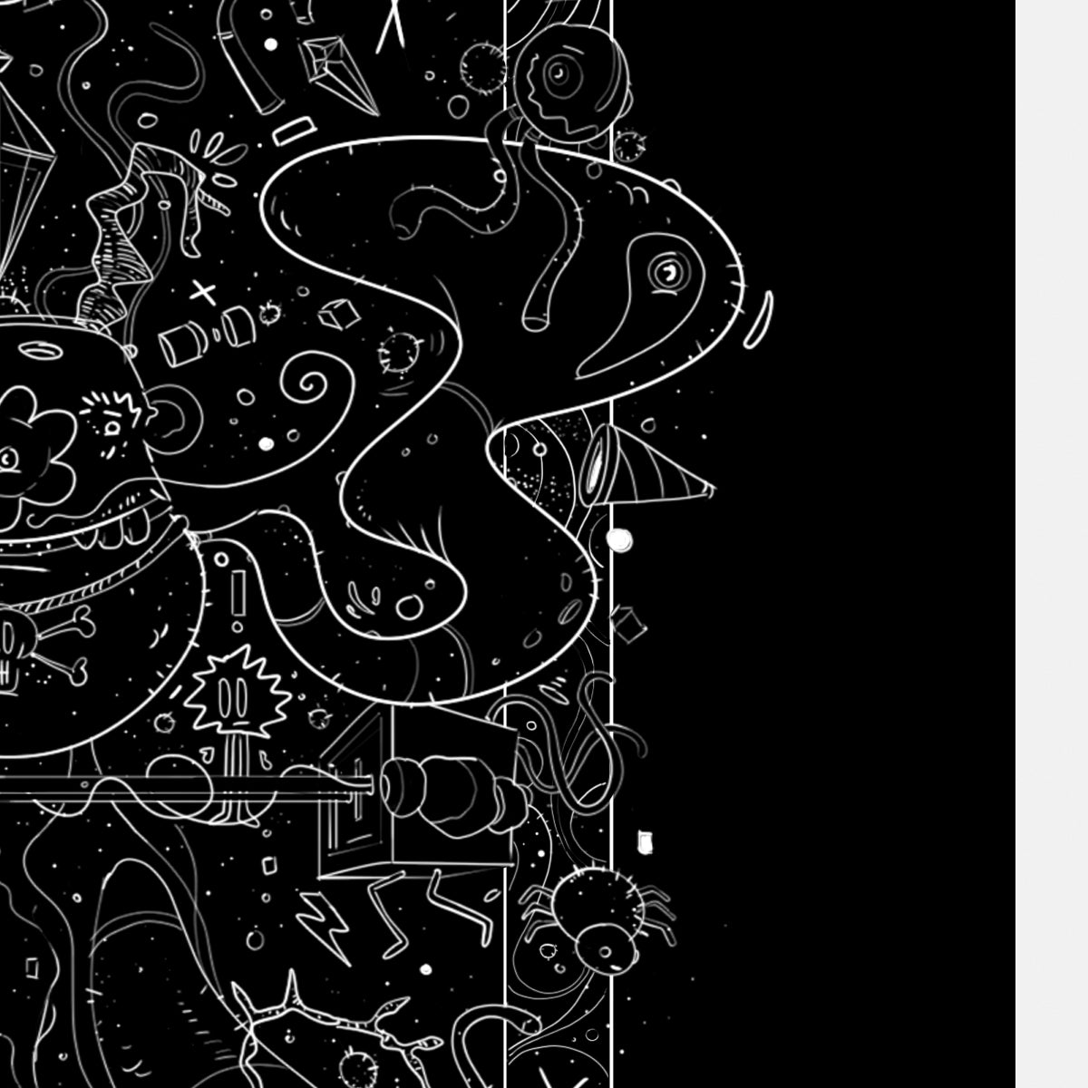The Keeper of Curiosity - Limited Edition Print (Black version)