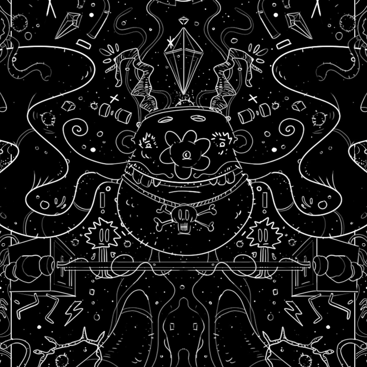 The Keeper of Curiosity - Limited Edition Print (Black version)